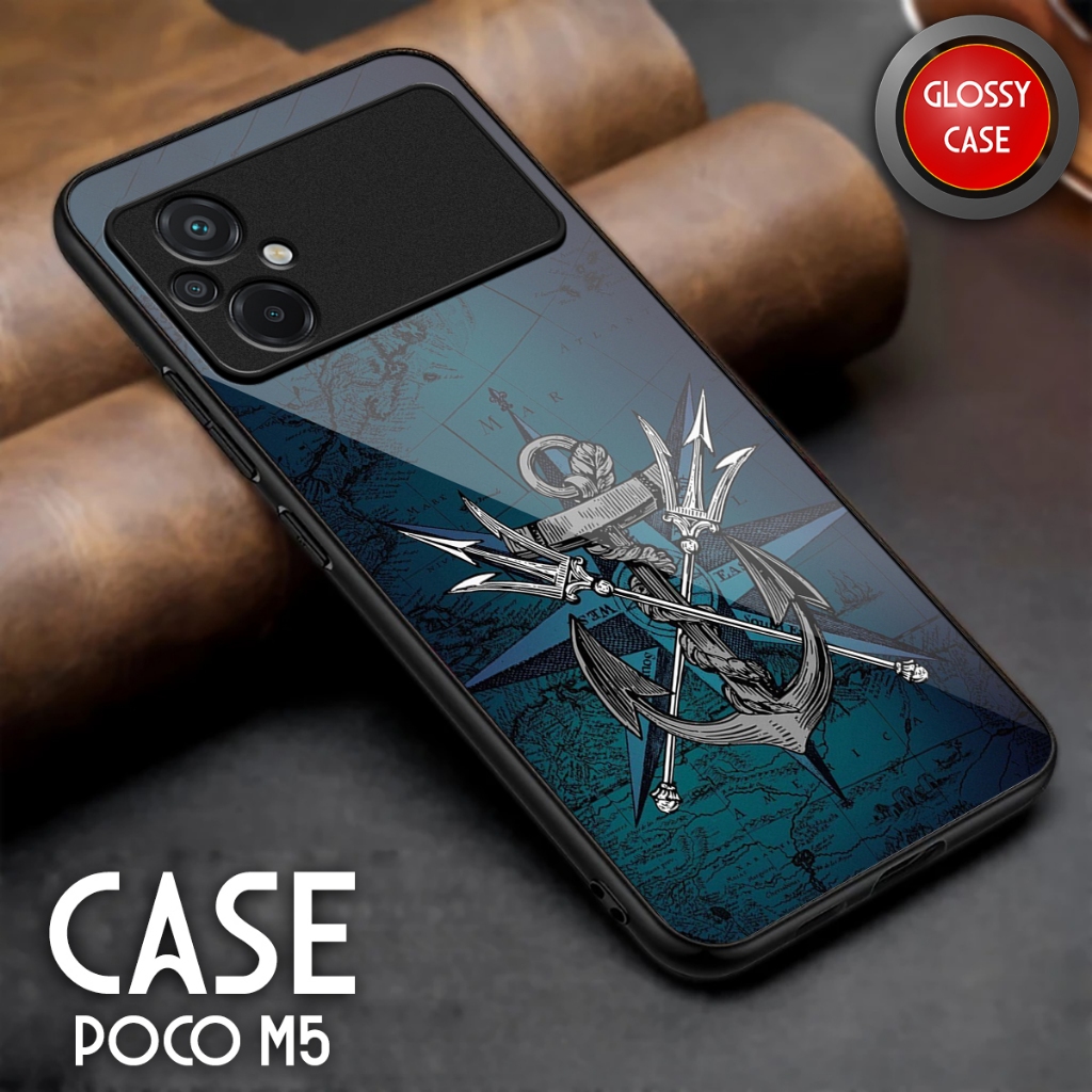 Softcase Poco M5 - Casing Hp Poco M5 - Case Kaca Glossy - Kesing Hp Poco M5 - Softcase Sublime Akses