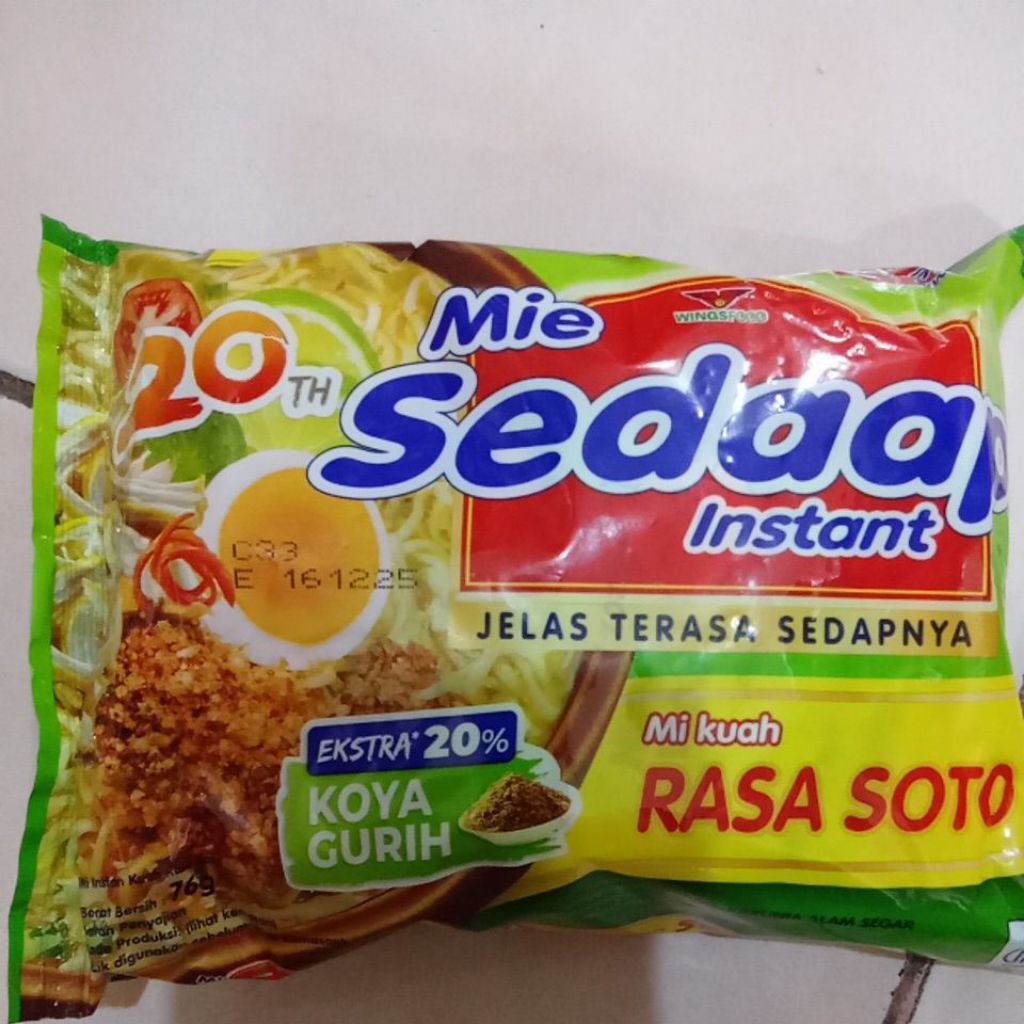 

Mie Sedaap Instan Mi Kuah Rasa Soto 76gr