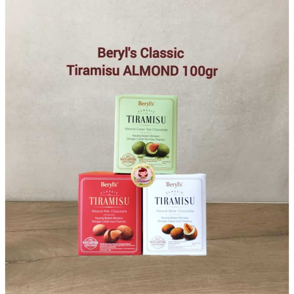 

Beryls Coklat Malaysia 100 gr Classic Tiramisu Almond Green tea Milk White Choco ( ds bgr )