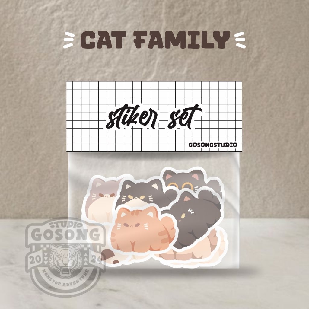 

STIKER CAT FAMILY (ISI 9 STIKER)