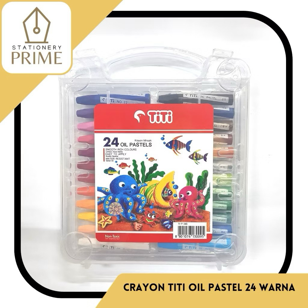 

Crayon TITI Oil Pastel isi 12 - 24 pcs