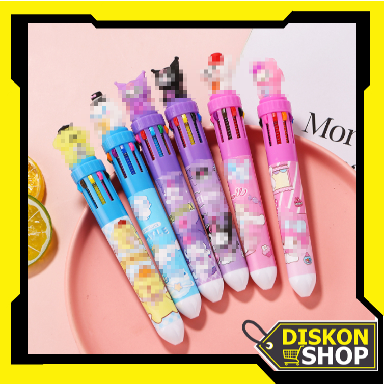 

Diskon Shop - S5685 Pena Gel 10 Warna / Menulis dengan Sentuhan Warna-Warni