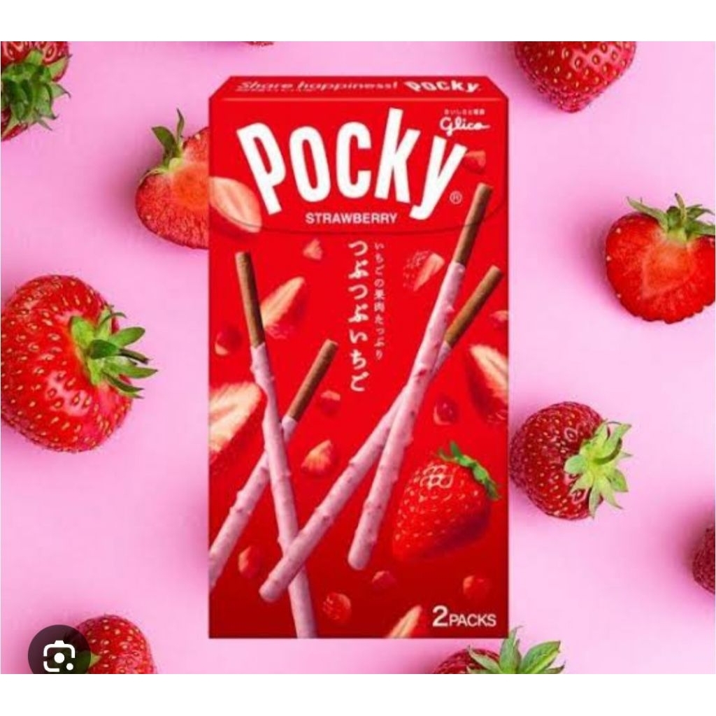 

GLICO POCKY STRAWBERRY JAPAN ISI 2 PER BOX