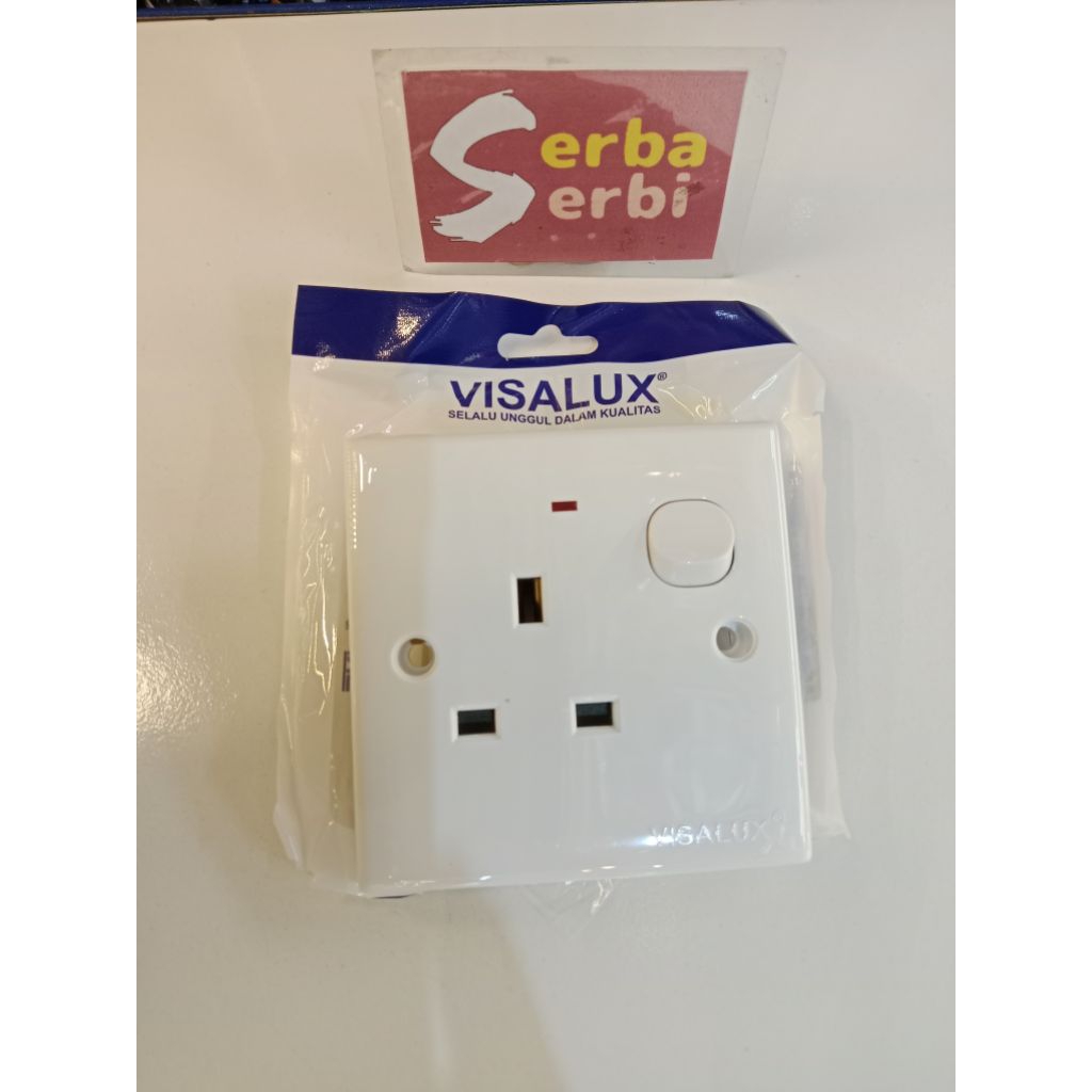 -VSE3113AN KONTAK AC VISALUX-Stop kontak ac+switch 13A