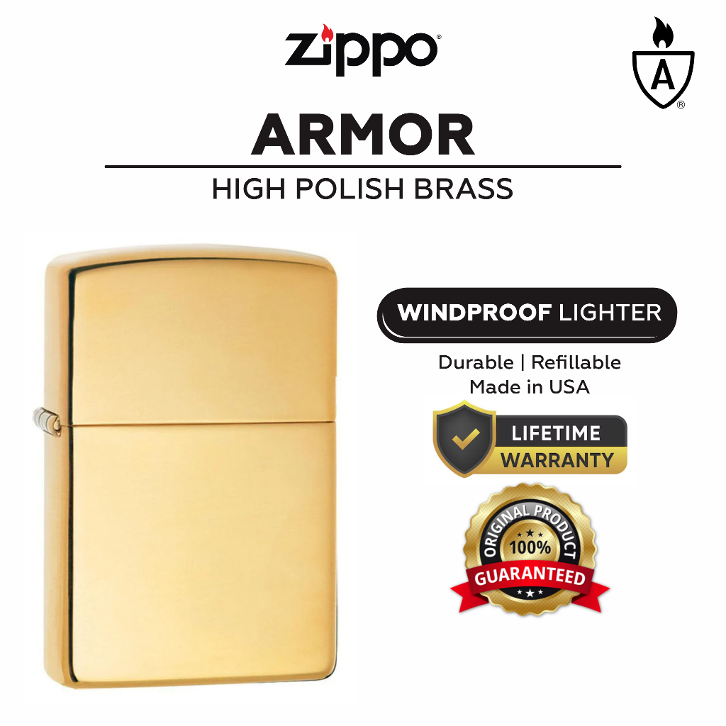 Zippo 169, Armor High Polish Brass