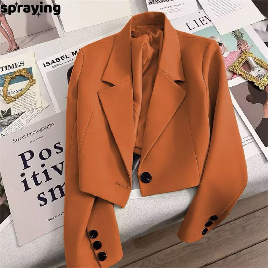 Blazer cropped wanita/ blazer cropped korean style