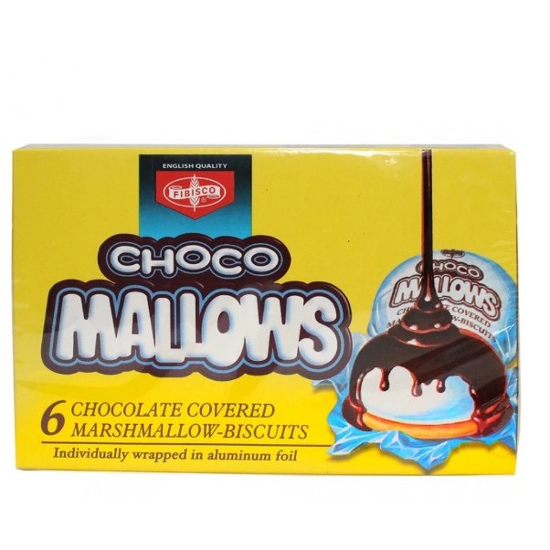 

Fiesco Choco Mallows Marshmallow Biscuits 6 Kue Cokelat Cemilan Manis Coklat 100g