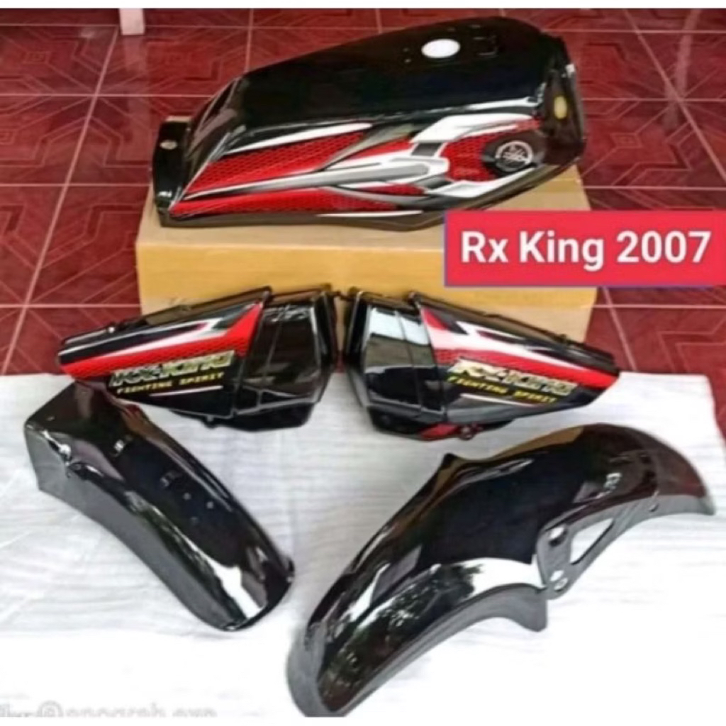 Paket komplit tangki RX KING RX King paket bodi fullset tangki rx king hitam tahun 2007