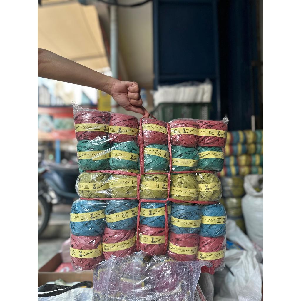 

[1 ROLL] TALI RAFIA MINI WARNA WARNI / TALI RAFIA / TALI PLASTIK / TALI KUAT / TALI - 1 ROLL +-10M