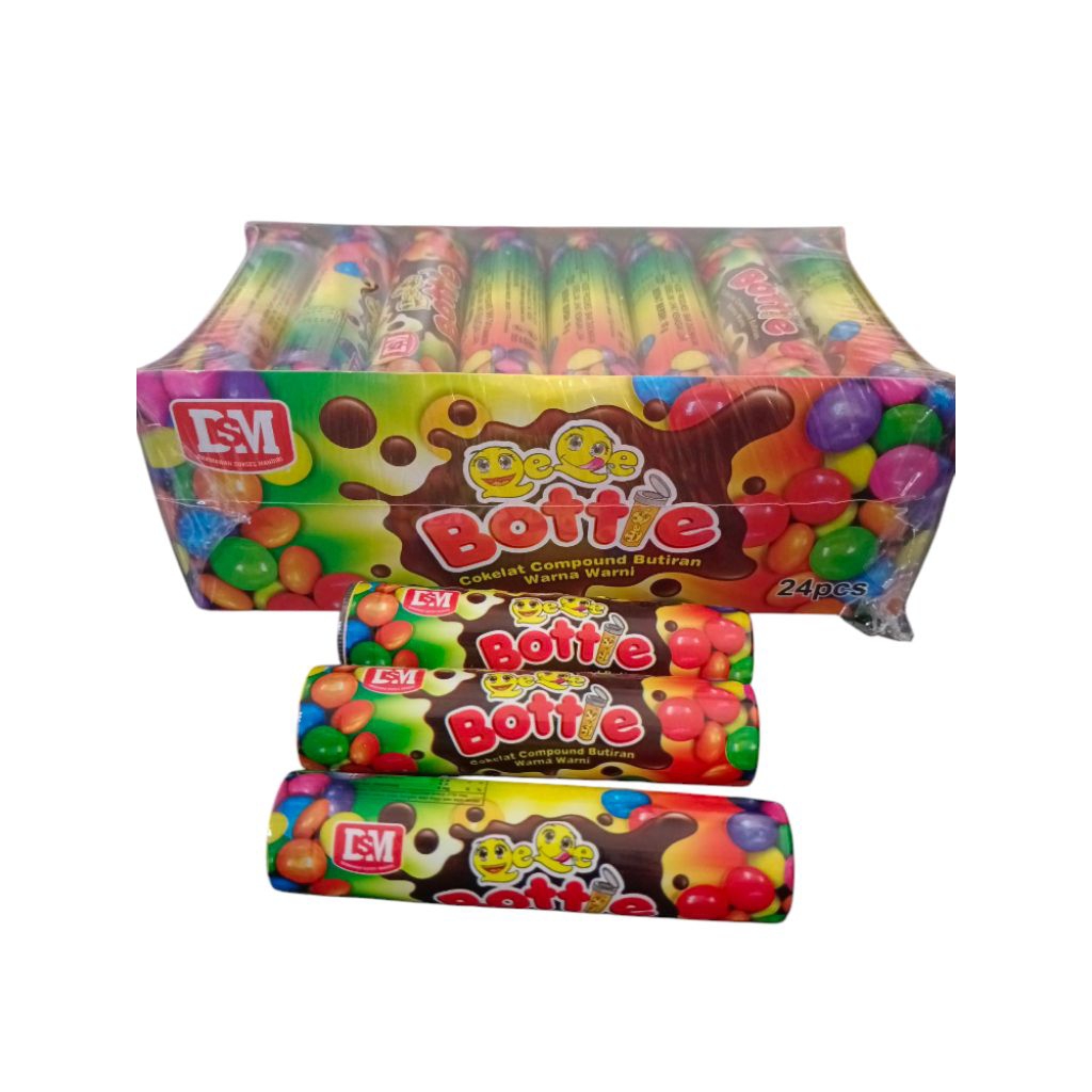 

Bottle Cokelat Compound butiran Warna-warni 24pcs x 10gr