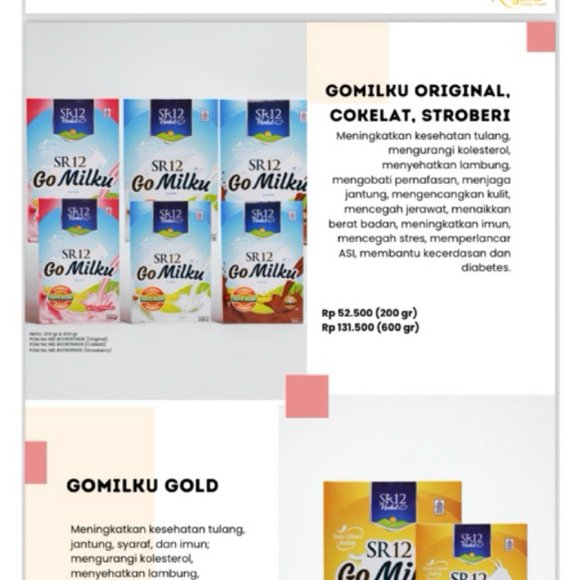 

SR12 Susu GoMilku Box 200gr dan 600gr