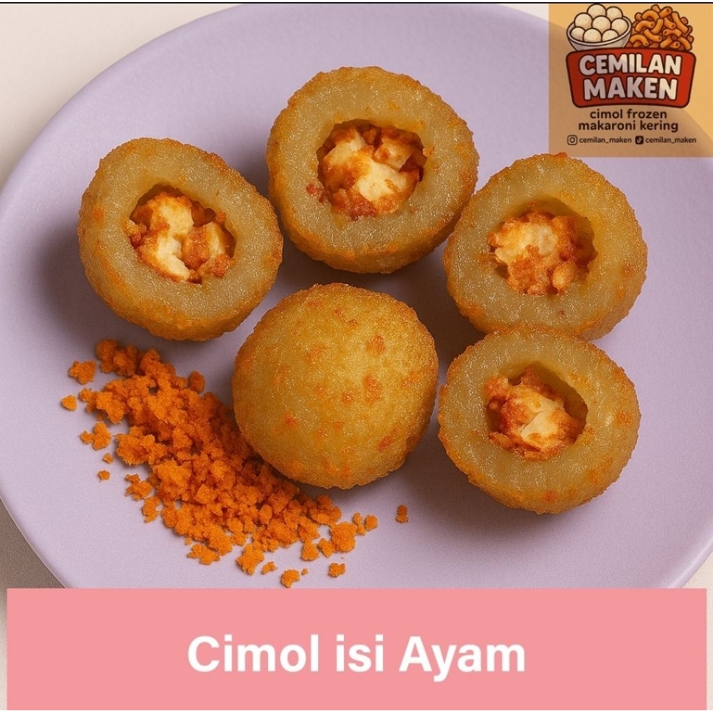 

Cimol isi Daging Ayam