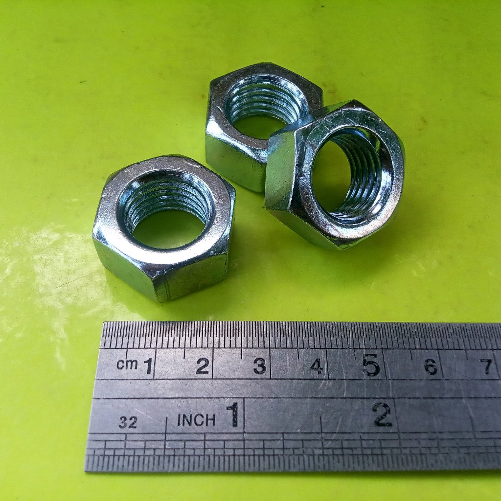 MUR PUTIH M16 / MUR BAUT CROME KUNCI 24 / MUR M16 GALVANIS / MUR GALVANIZ M16 / NUT M16 BAUT 24