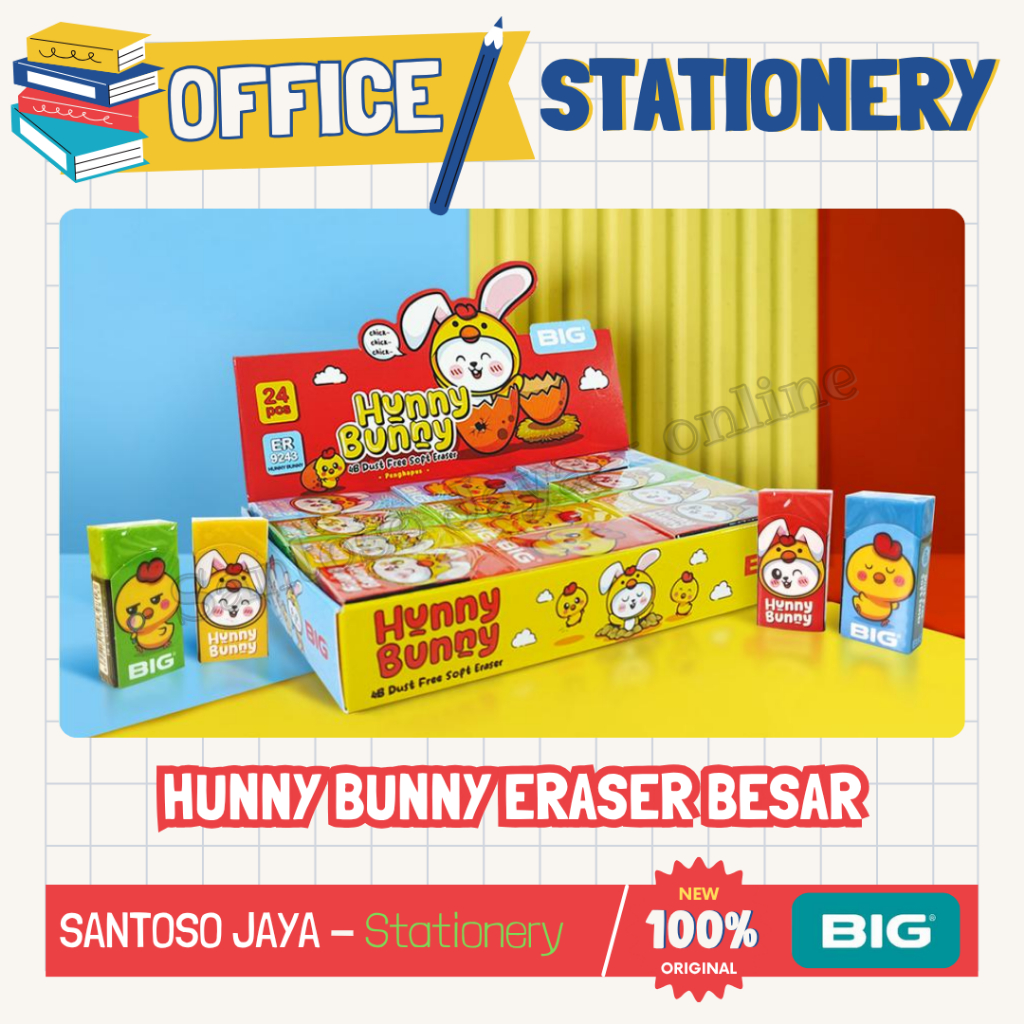 

Penghapus Warna Hunny Bunny BIG - Hunny Bunny Eraser BIG - 000243