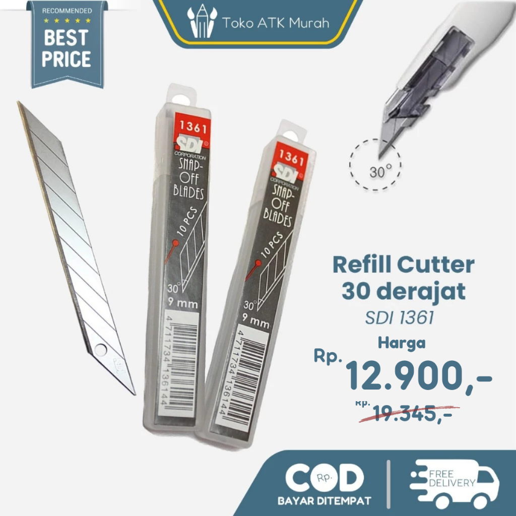 

Isi Kater - Refill Cutter SDI 30 derajat 1361