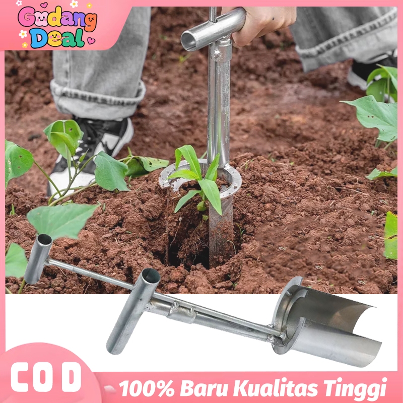 Alat Pertanian Transplanter Penanam Bibit Jagung & Buah Alat Kebun Manual untuk Tanam Cepat