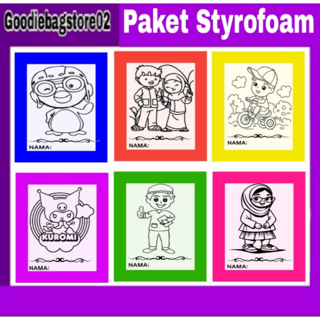 

Grosir Styrofoam Lukis Gabus Mewarnai 30x40
