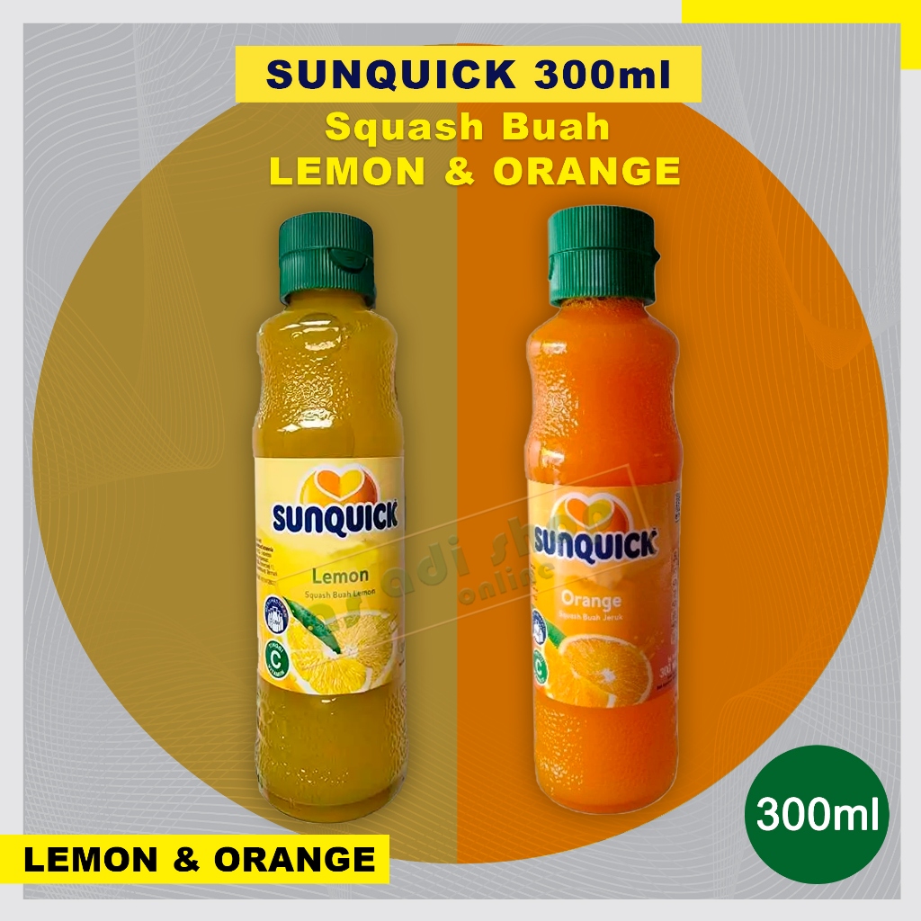 

SUNQUICK 300ml | SIRUP SUNQUICK SARI BUAH JERUK / LEMON