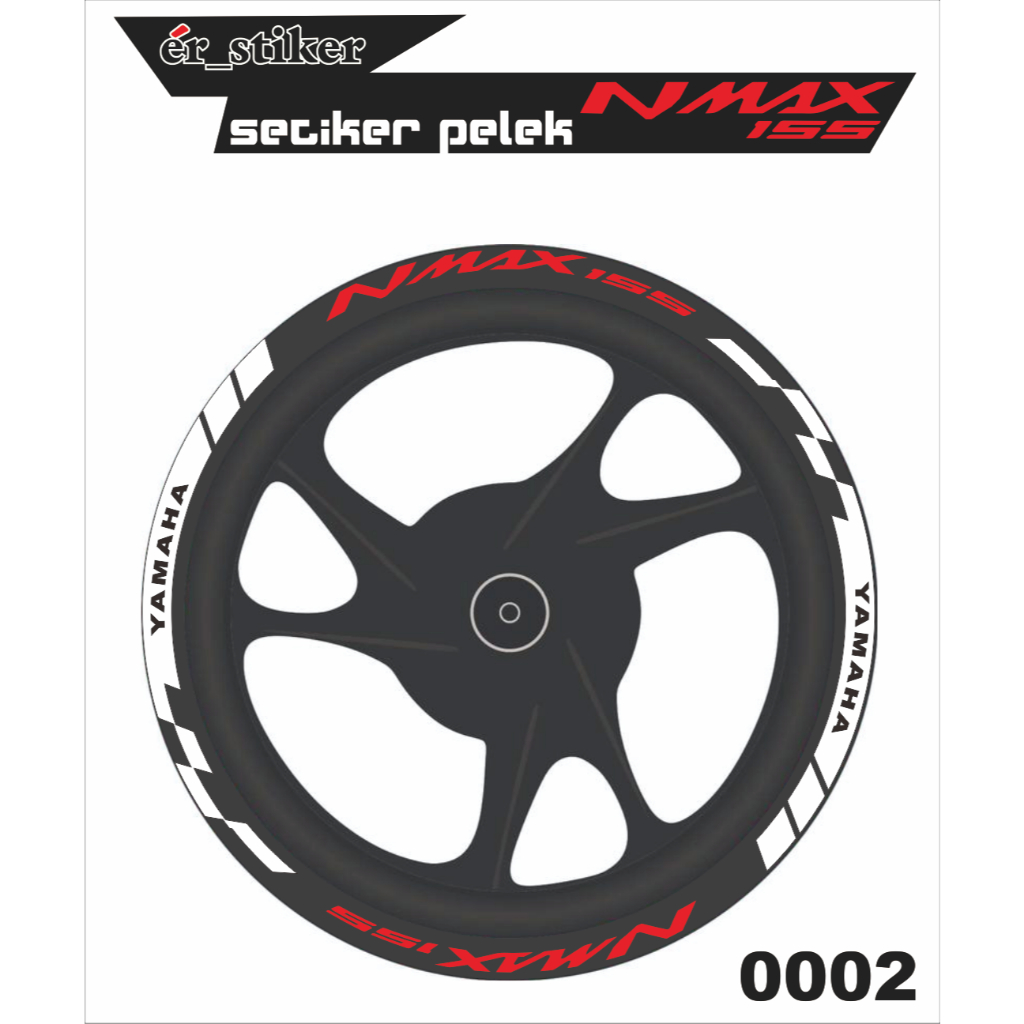 stiker pelek yamaha n max 155, lis velg n max 155 stiker keren yamaha n max 155 coy