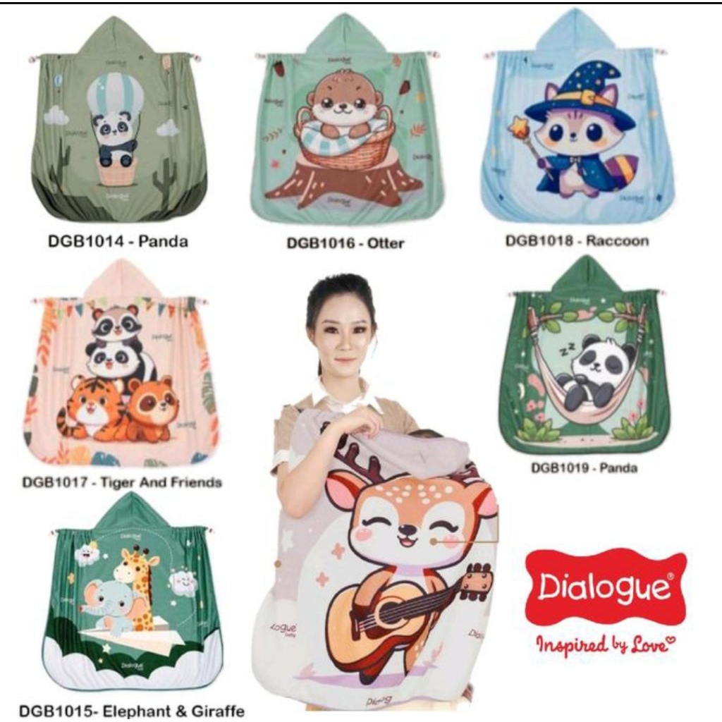 Dialogue Baby Blanket On The Go 6in1 Position - Selimut Bayi