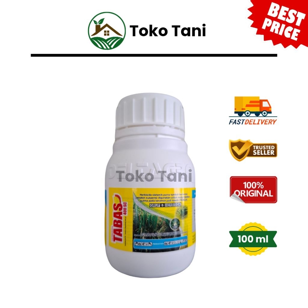 Tabas 100 ml - herbisida sistemik selektif yang digunakan untuk mengendalikan gulma pada tanaman pad