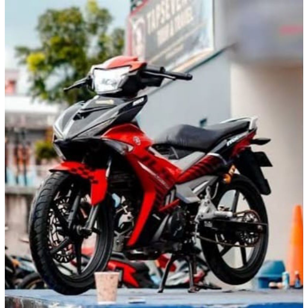 Striping motor Yamaha MX King 150 2015 Merah Hitam Sticker Original Jupiter MX king 150 2015 Merah