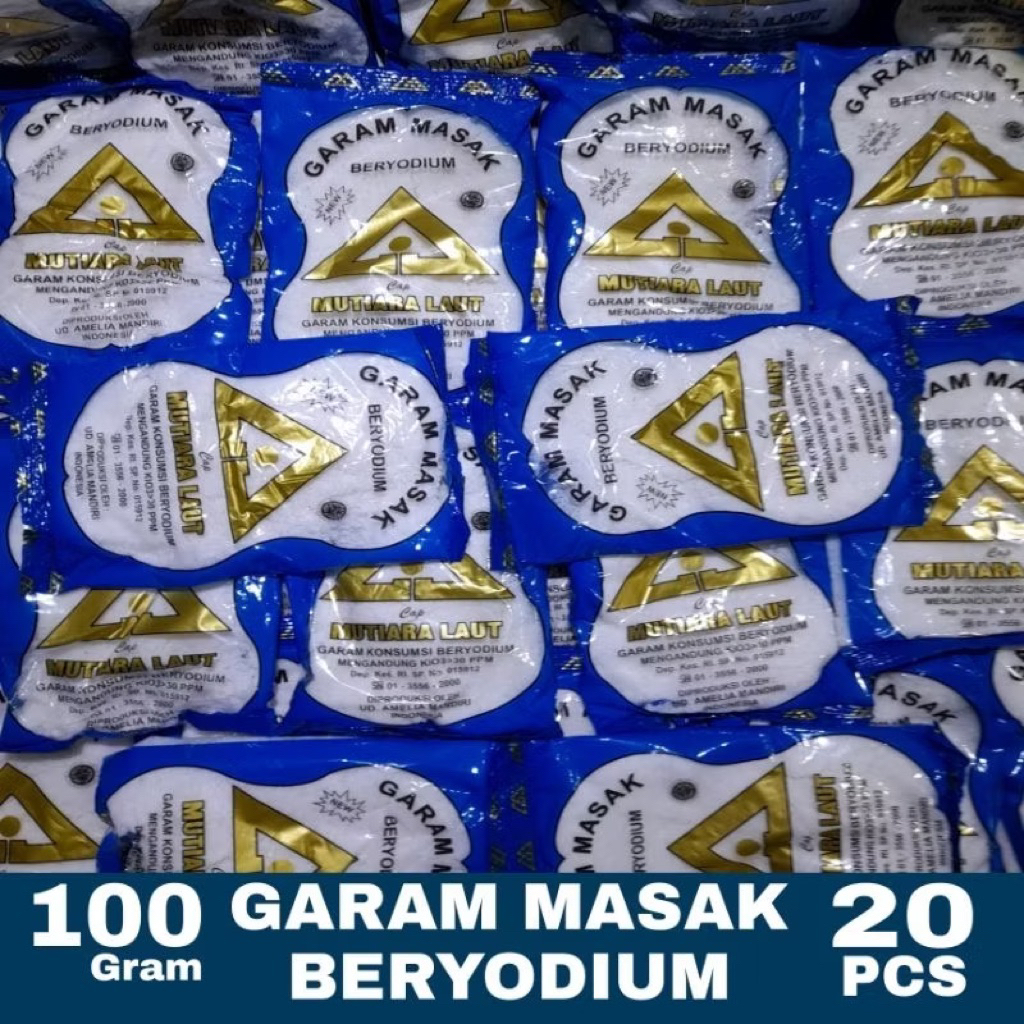 

Paket Garam Beryodium isi 20pcs kemasan / Garam Masak Beryodium / Garam dapur Murah