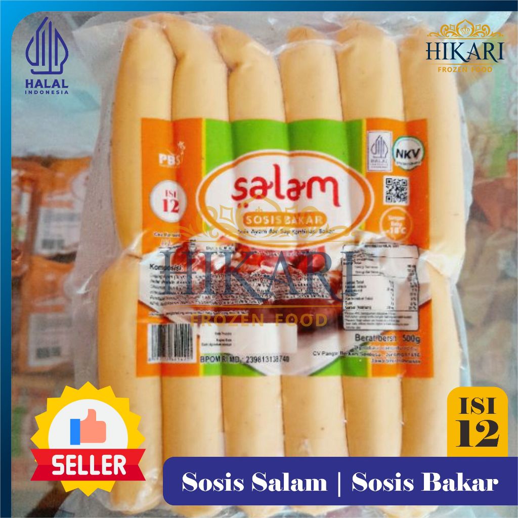 

Salam Sosis Bakar Isi 12 / 500gr Halal