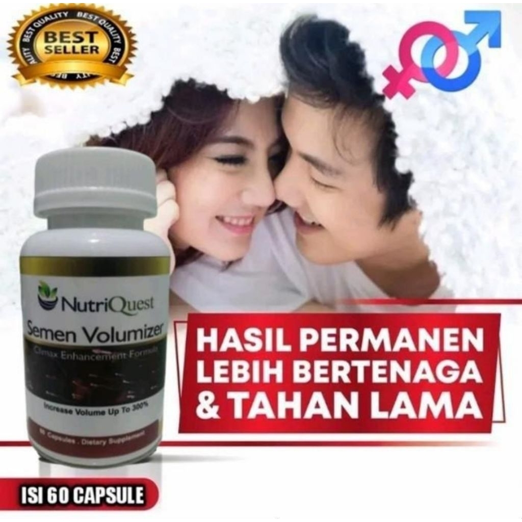 Obat Penyubur Sperma Pria Ampuh Nutriquest Semen Volumizer Original