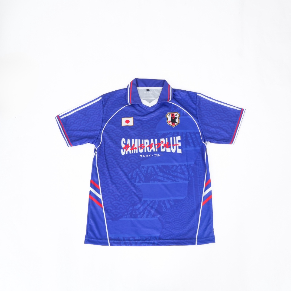 KODE C83J JERSEY SAMURAI BLUE JAPAN  JERSEY VINTAGE  JERSEY BOLA  JERSEY CASUAL JAPAN JERSEY ONIKU