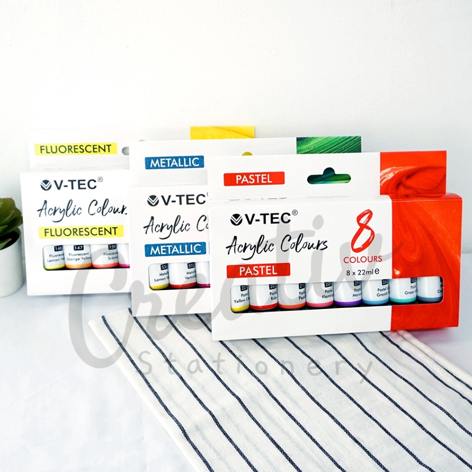 

KODE S9R VTEC Cat Acrylic Paint Color 8W 8 Warna Series 8 Color X 22Ml Set