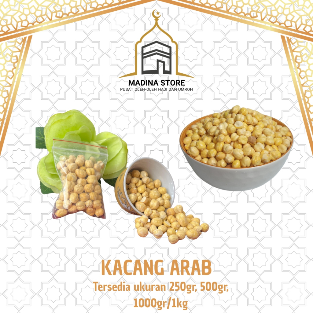 

Kacang Arab Cemilan Sehat 250gr, 500gr, 1kg | Oleh-oleh Haji dan Umroh