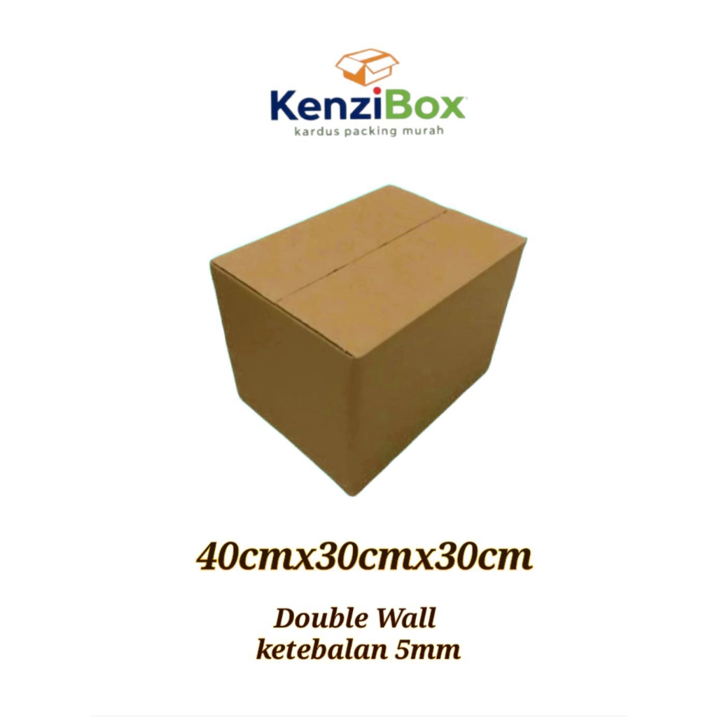 

kardus/karton/box uk. 40x30x30 cm double wall polos