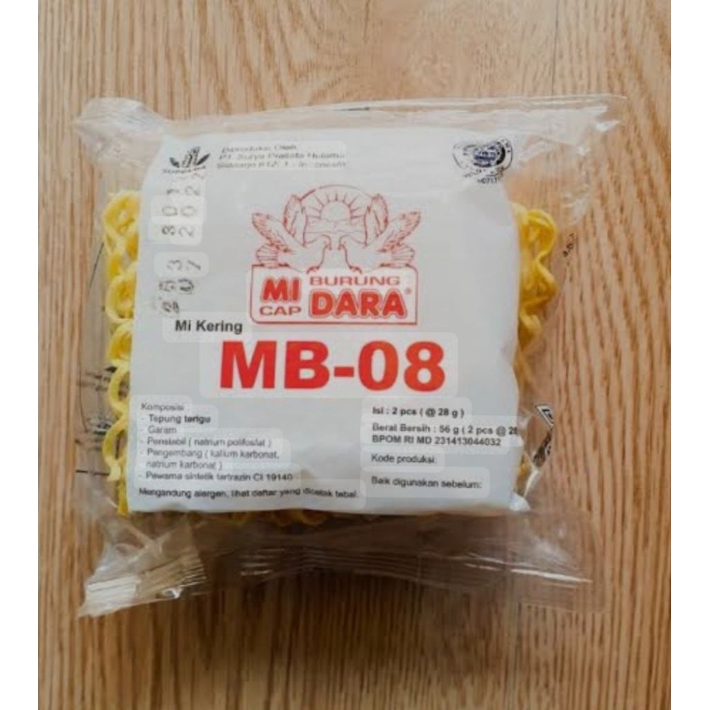 

mie telur MB-08 burung dara