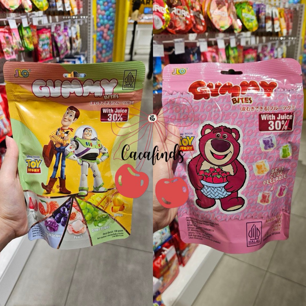 

OHSOME x Disney‼️Permen Jelly / Gummy Bites Disney Pixar Toy Story Collection (Lotso / Woody)