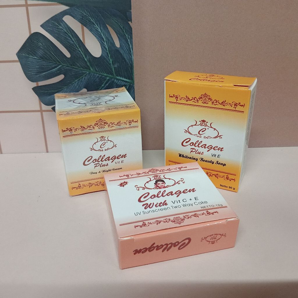 paket cream collagen susun+bedak