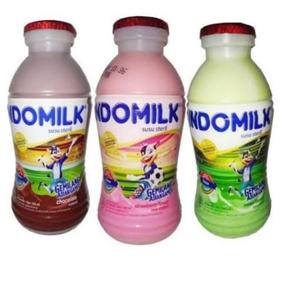 

[ 1 Dus - 24 Btl ] Indomilk Susu Cair Botol 190 mL