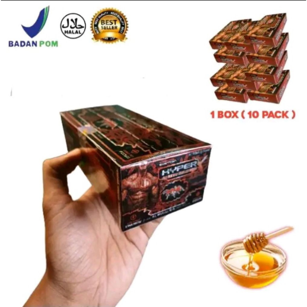 

[BOX] HP H1-P3R - Madu Bubuk Herb Alami Kemasan BOX/Pack/Sachet Honey Syrup Herbal