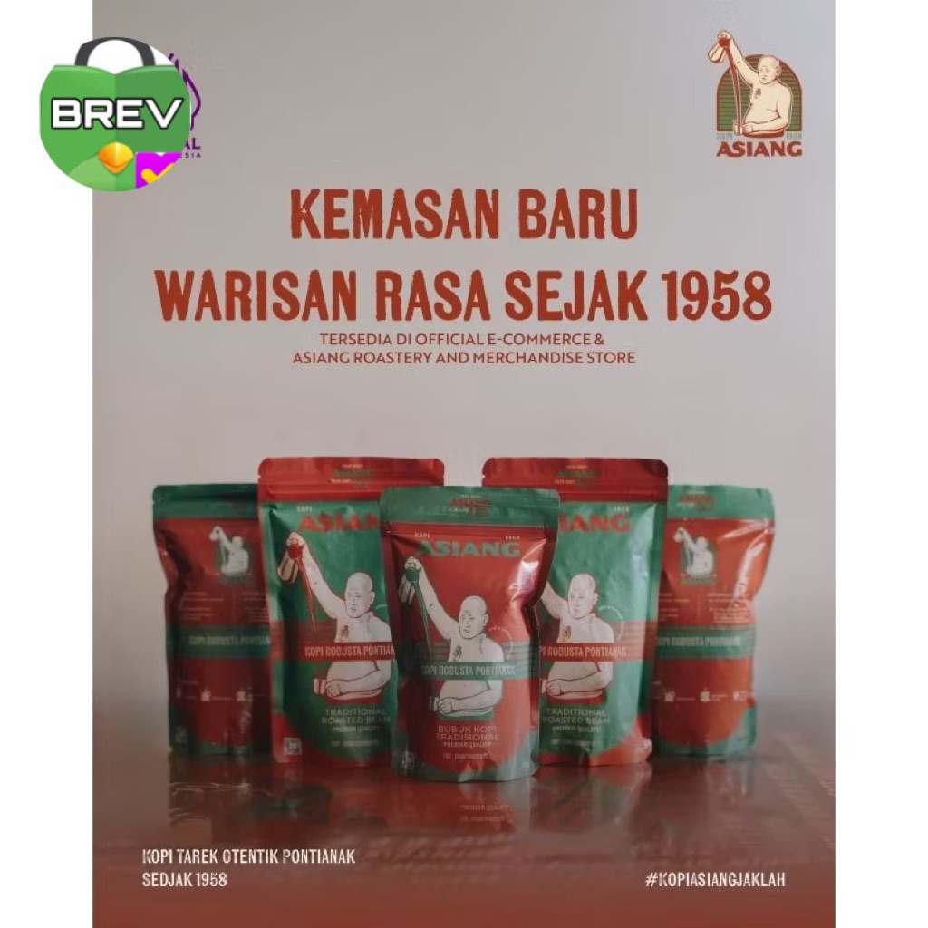 

KOPI BUBUK WARKOP ASIANG 200 gram KHAS PONTIANAK KOPI ASIANG KOPI LEGENDARIS KHUNTIEN PONTI KOPI ROBUSTA