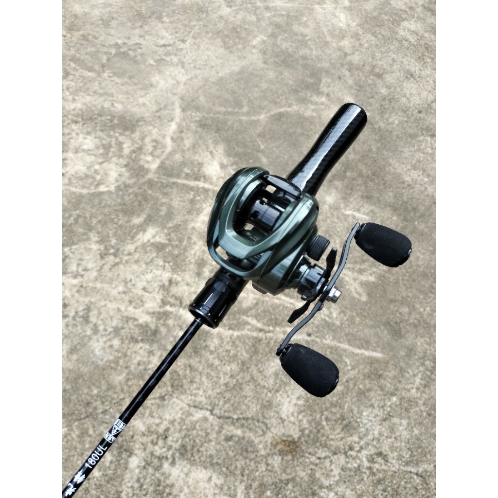 satu set joran bc UL Dragon Black size1.8m&Reel Bc zorro Luxury(cliker)