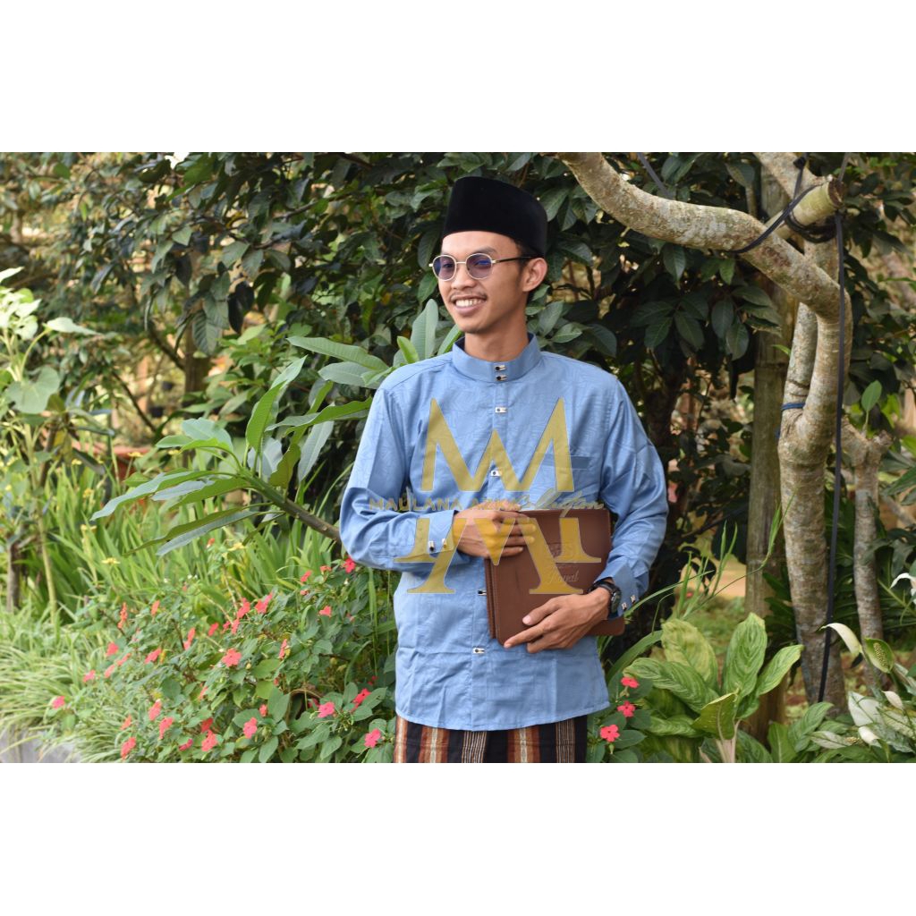 Kemko Embos Kemeja Koko Dewasa Motif Embos Kemeja Koko