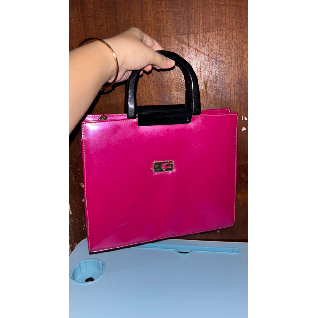 Preloved Tas Pink Fuchsia
