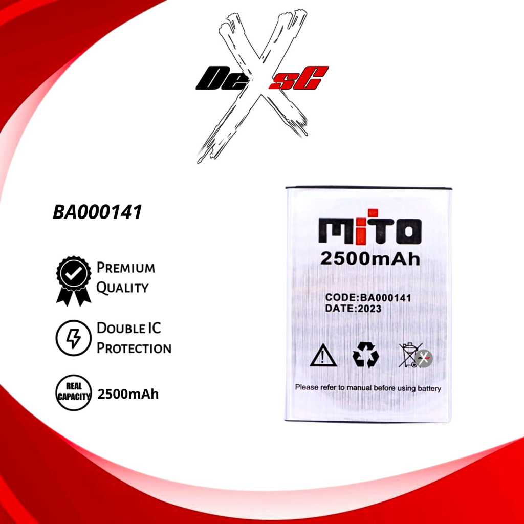 Baterai BA000141 Mito Z1 Plus Batre Batrai Battery Handphone Mito Z1 Plus