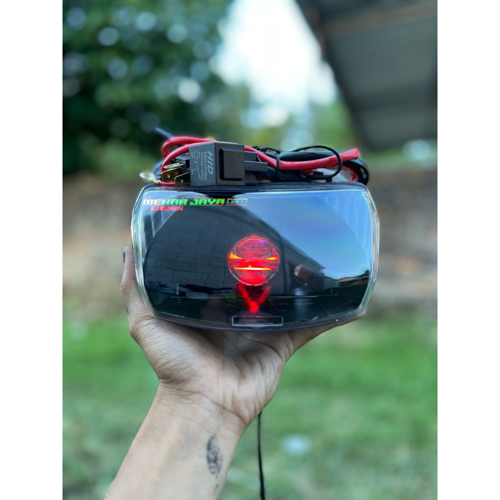 Lampu biled soket h4 astrea LEGENDA 2 custom lampu H4 cahaya biled