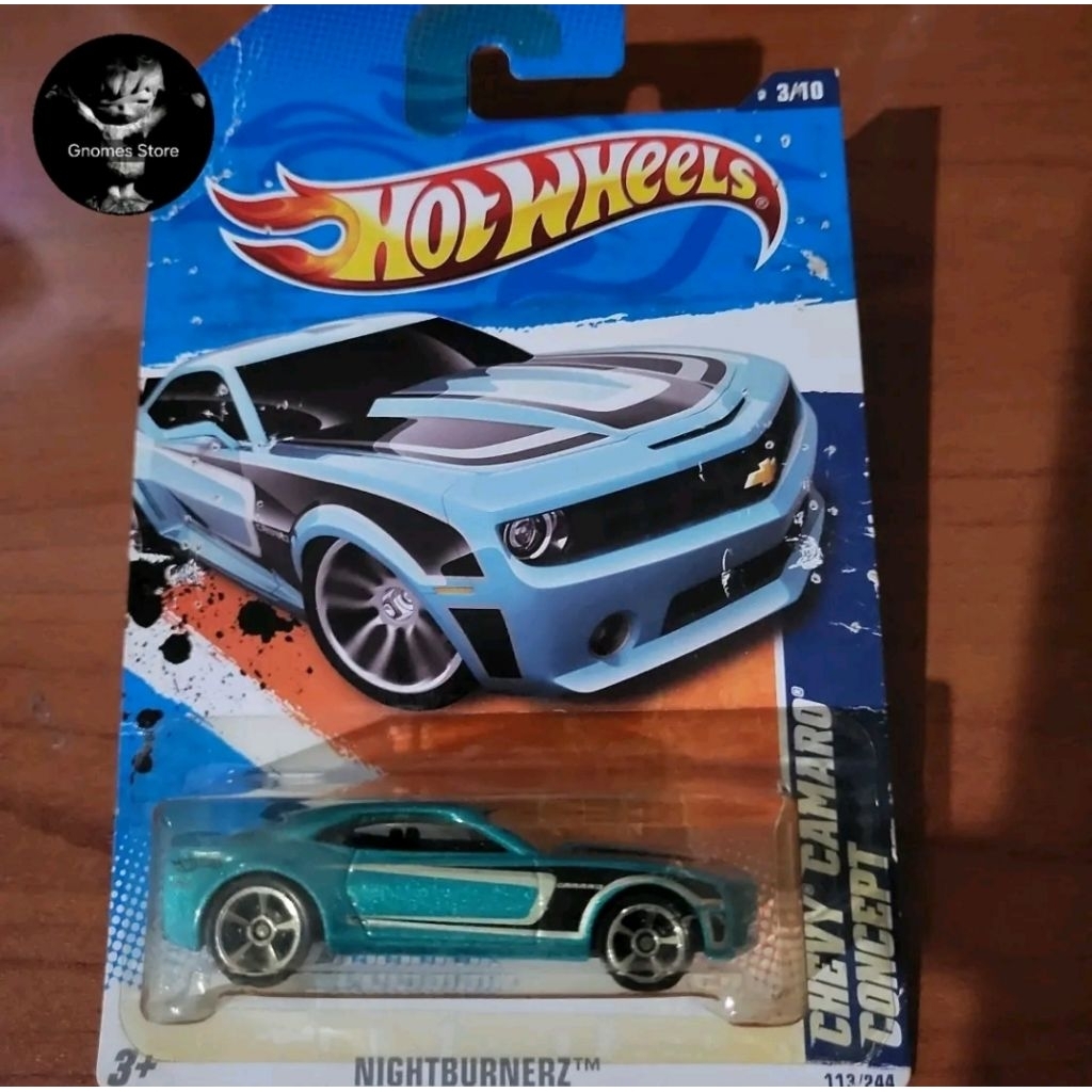 Hot Wheels Chevy Camaro Concept Nightburnerz Blue