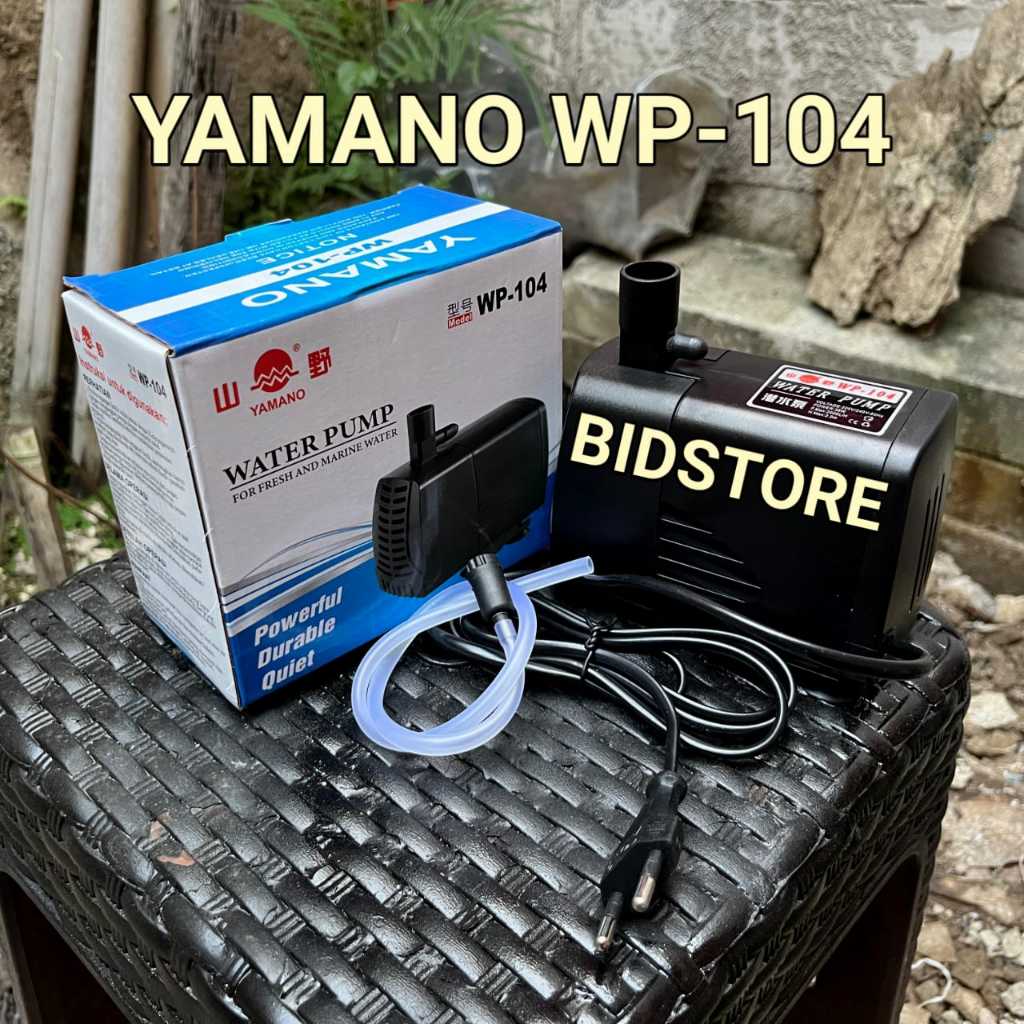 Yamano WP 104 Mesin Pompa Air Celup Aquarium Hidroponik Kolam WP104 Pompa Celup Filter