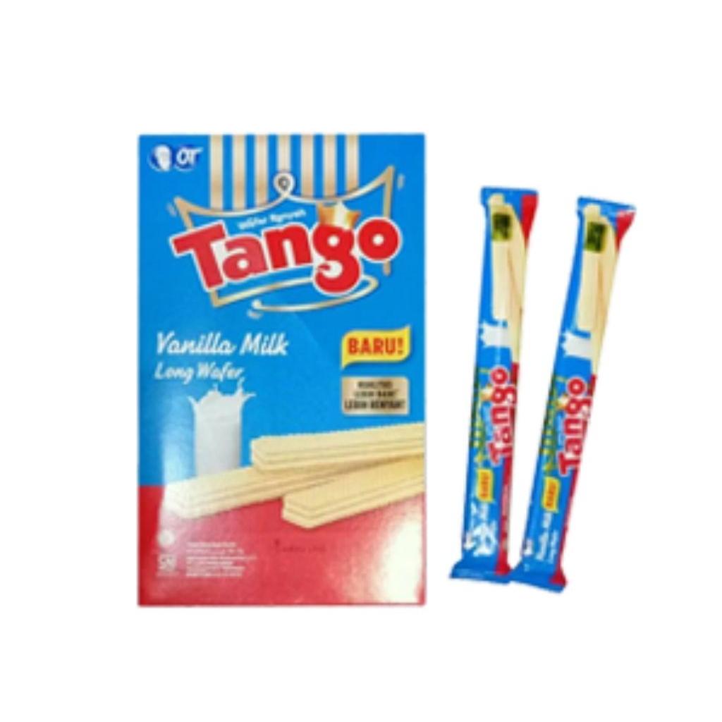 

SNACK - Tango Wafer Susu Box isi 20pcs Rasa Vanilla / Coklat.