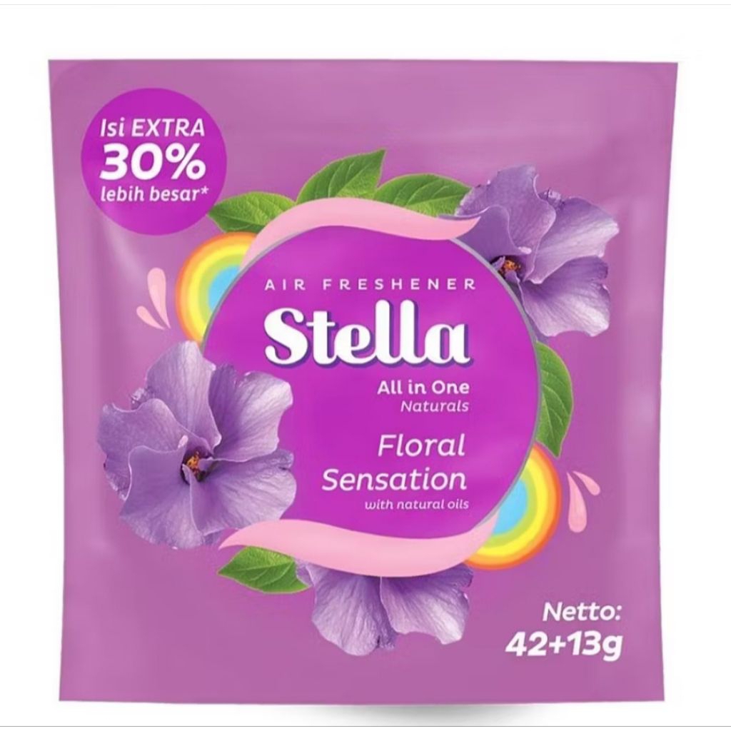 Stella Gantung All in One Floral Sensation 42+13gr Air Freshener Pengharum Ruangan Pengharum Mobil P