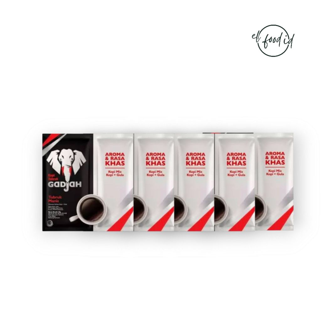 

Kopi Tubruk Gajah 23 gr isi 5 sachet