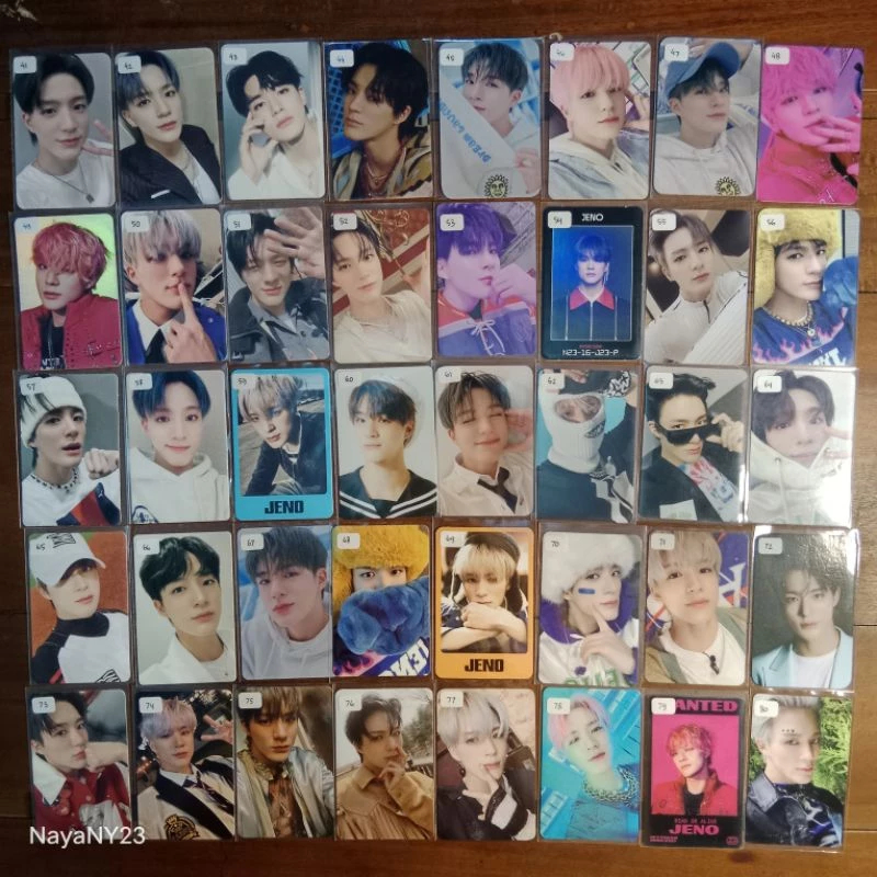 Photocard JENO NCT DREAM Official (Sanrio Pajama Fortune Card TDS2 Magnet Hot Sauce Laundry Shop TC 